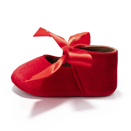 Infant Girl Princess Cute Bow Fringe Shoes Toddler Soft Rubber Sole Anti-Slip Footwear Crib First Walk Shoes 0-18 Months