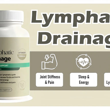 Lymphatic Drainage Capsules - Reduce Puffiness, Cleanse & Detox, Body Shape Weight Management, Supports Thyroid Health