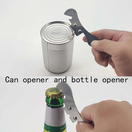 Beer Bottle Opener Manual Stainless Steel Bottle Opener Kitchen  Gadget Portable Can Opener Multifunctional Bottle Opener