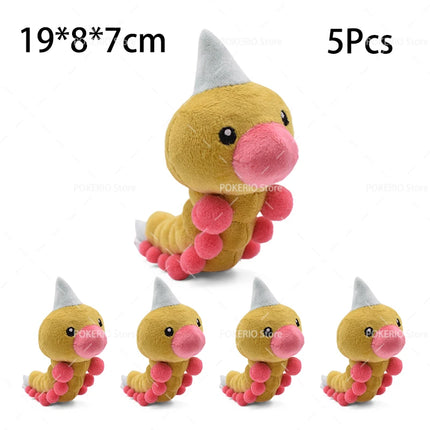 Wholesale Pokemon Plush 5Pcs/Lot Mimikyu Caterpie Oddish Garchomp Phantump Umbreon Sylveon Stuffed Animal Peluche Christmas Gift