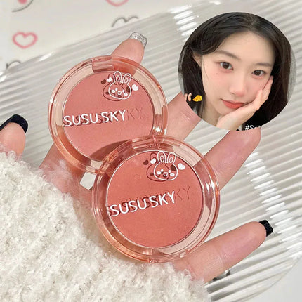 SUSU SKY Rabbit Monochrome Blush Matte Matte Long-lasting Color Not Easy to Fly Whitening Rouge