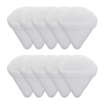 10/20Pcs Triangle Velvet Powder Puff Pizza Flours Mini Face Makeup sponge Cosmetics Washable Lightweight Makeup Tool