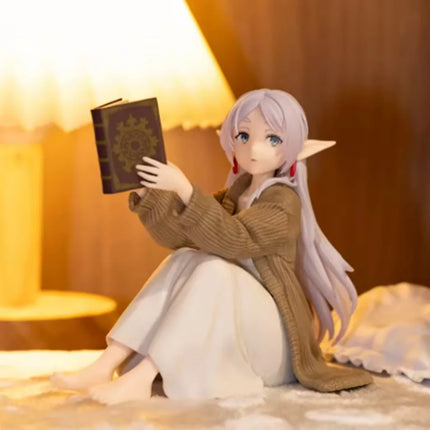 12CM Frieren Anime Figure - Cute Night-Suit Action Figure Figurine Model Doll Toy for Desktop Collection beyond Journey's End