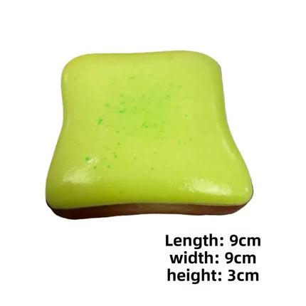 Slow Rising Toast Bread Squishy Toy Multi-color Soft Squeeze Toy Stress Relief Hand Fidget Toy Cute Decompression Gift