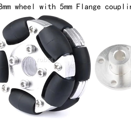 58mm 82mm Aluminum Alloy Omni Wheel 12Kg 15Kg Load Plastics or Metal Wheel ROS Programmable Platform Omnidirectional Sport Wheel