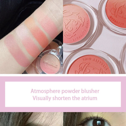Kakashow Youthful Gradient Blush - Natural Nude Shade,  Easy-to-Blend Formula with Long-lasting Matte Finish,