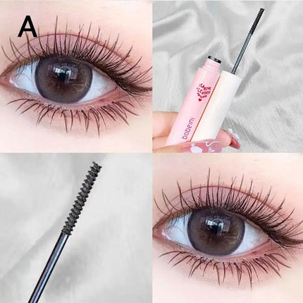 Ultra-Fine Brush Waterproof Mascara 1.5g - Lengthening & Curling, Smudge-Proof Natural Look for Daily Makeup