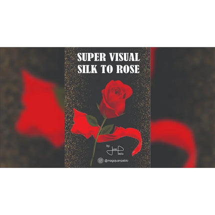 ‌Super Visual Silk to Rose Magic Trick Instant Vanishing Transformation Close-Up Stage Illusion Professional Magician's Gimmick