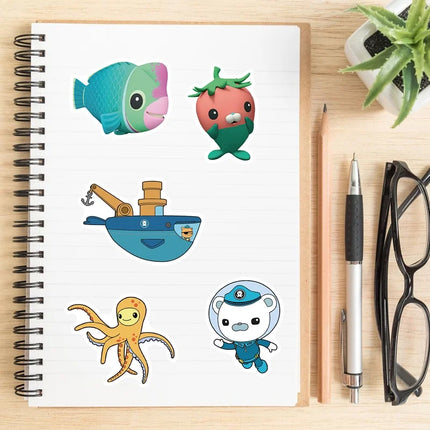 50pcs / Pack Not Repeating Octonauts Waterproof Stickers Party Decoration Kids Favor