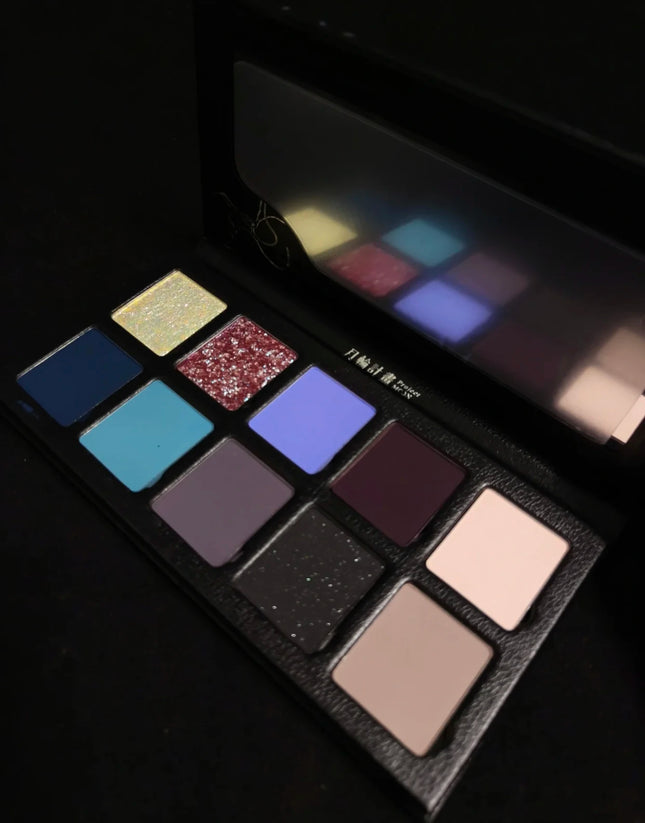 DRAMO 10 Colors Eye Shadow Palette Matte Glitter Eyeshadow Pigments Waterproof Earth Color Shimmer Chameleon Cosmetics