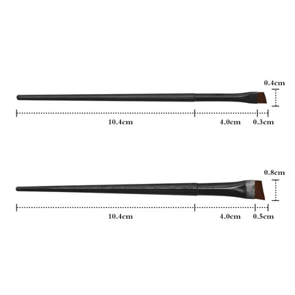 New 2 pieces/set eyebrow contour brush eyebrow eyeliner brush portable small angle eyebrow brush female makeup tool
