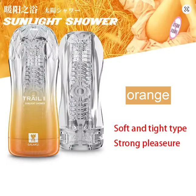 Soft Vagina Simulation Vacuum Suction Male Masturbator Cup Transparent Pocket Pussy Adult Endurance Training Sex Toys for Men