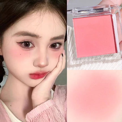 6 color monochrome blush, matte makeup, highlight, youth natural makeup, peach pink blue purple