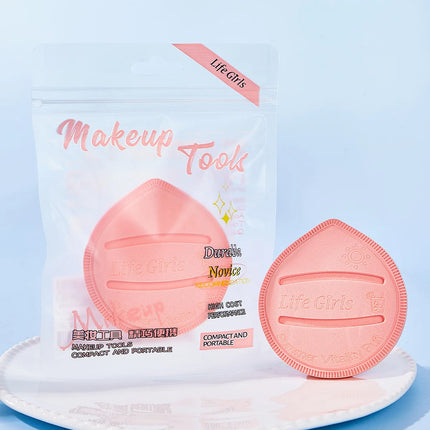 Life Girls Macaron Color Powder Puff Makeup Sponge Cushion Soft Thick for Dry Wet Use High-Coverage Base Makeup Application