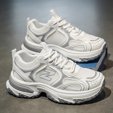 2025 New Thick - Soled Height - Increasing Men's Sneakers, Retro Style Mesh Breathable Versatile Casual Shoes