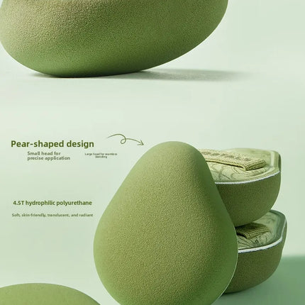 Artist Series Mini Finger Sponge Waterdrop Shape Peach Shape Hydrophilic Polyurethane Dry Sponge for Makeup Application