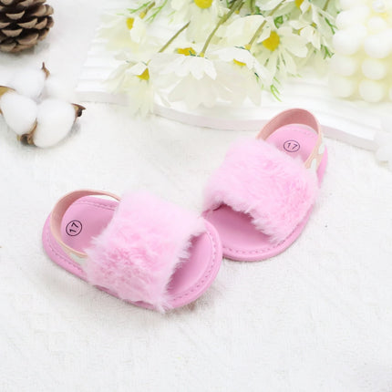 Baby girl winter breathable front shoes cute plush toddler shoes baby shoes