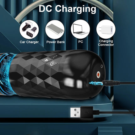 Automatic Male Masturbator Telescopic Rotation Vibration Man Masturbation Cup LCD Digital Simulation Blowjob Masturbator for Men