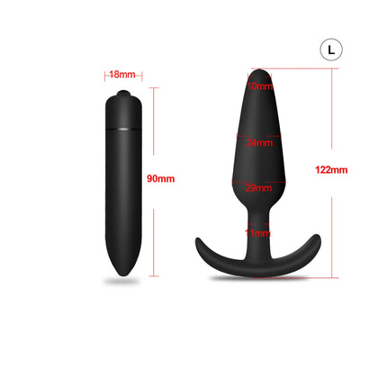 S/M/L Silicone Butt Plug Anal Plugs Prostate Massage Stimulator Anal Trainer for Couples Adult Erotic Sex Toys for Women Men Gay