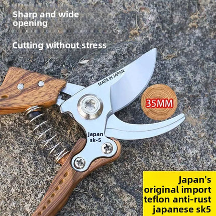 Imported From Japan, SK5 Steel Garden Large Special Pruning Shears, Strong Fruit Tree Shears, Thick Branch Flower Shears