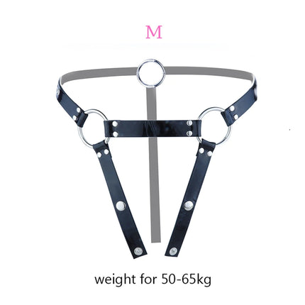 FRKO PU Leather Chastity Belt For Metal Penis Lock Cage Auxiliary Harness Belt Underwear Chastity Accessories BDSM Men Sex Toys
