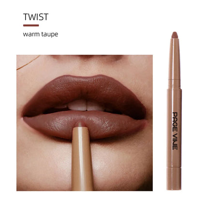Blogger Recommended Lip Liner Brand Long-lasting Velvet Matte Beginner-friendly Sexy Double-ended Silky Peptide Nude Lip Liner