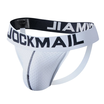 Breathable Jockstrap Men Thong Sexy Underwear Men Brief Gay Male Panties Penis Pouch G String Bikini Sissy Mesh Underpants