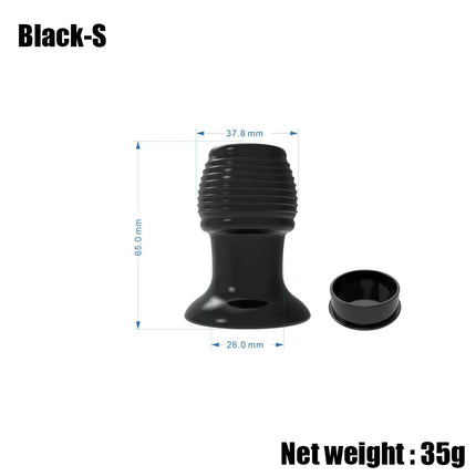 Hollow Anal Plug Ribbed Transparent Butt Plug Silicone Anal Tunnel Enema Dilator Stretching Adult Sex Toy for Men Women Gay