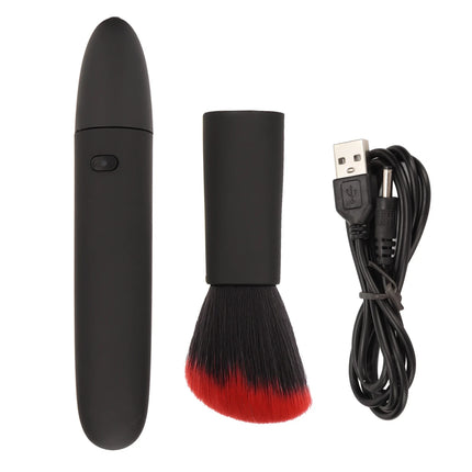 Portable Electric Makeup Brush 10 Gears Rechargeable Adjustable Multifunctional Waterproof Blush Brush for Contouring Highlight