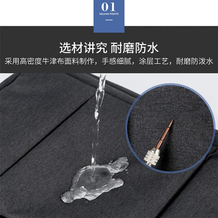 Fashion Expandable USB Laptop Waterproof Backpack Men Business School Backpack  Large Capacity Travel Backpack