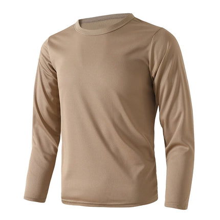 1/5 Set Of 2026 Spring/Summer New Item Youth Solid Color Sports Quick Drying Long Sleeved Casual T-shirt For 13-16 Year Old Boys