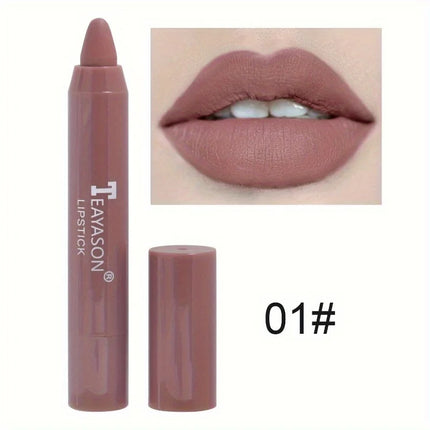 12 Colors Matte Lipstick, Pigmented Moisturizing Lip Gloss, Easy-to-apply Lip Gloss, Matte Rotating Lipstick Pen