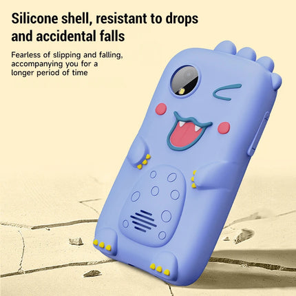Kids Smart Mobile Camera Toy Built-in Music Player And Game Camera Toy 3-12 Year Old Boys Girl Festivals Cartoon Camera Toy Gift