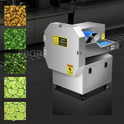 PBOBP 300Kg Per Hour Electric Commercial Cutter Food Chopper 220V Motor Gear Stainless Steel High Efficiency Vegetable
