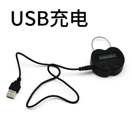 Charging Time Lock Fetish Handcuffs Mouth Gag Electric Timer Bdsm Bondage Restraints Chastity Lock for Couples Adult Sex Games
