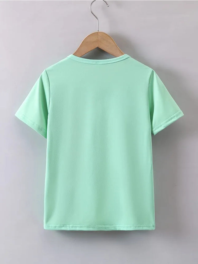 Summer Baby Boy Clothes Kid Girls Casual Sea Turtle Printed T-shirts Children Fashion Crew Neck Short Sleeve Top