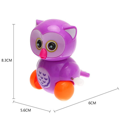 New Clockwork Toy Cartoon Winding Creative Cut Owl Small Animal Gift for friends