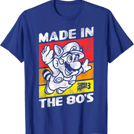 2026 New Super Mario unisex 100%cotton shirt, high quality vintage O-neck T-shirt Harajuku summer Men's Japanese fashion Shirt