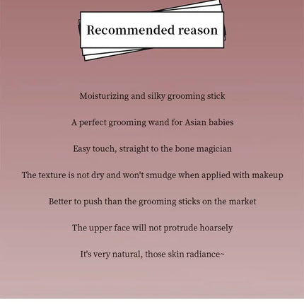 Cappuvini Moisturizing Silky Three-dimensional Contour Stick Natural Matte Single Color Suitable For Nose Shadow Makeup Contour