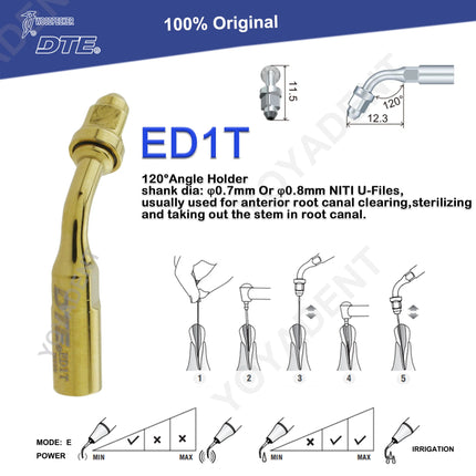 Woodpecker Tips DTE Dental Ultrasonic Endo Scaler Tips Scaling Tips Fit EMS UDS NSK SATELEC Scaler Handpiece Dentistry Tools