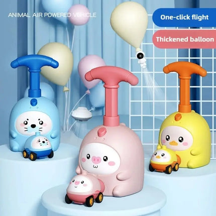 Inertial Air Power Air Power Balloon Car Aerodynamic Flying Children Gits Aerodynamic Flying Toy Rocket Balloon Launcher