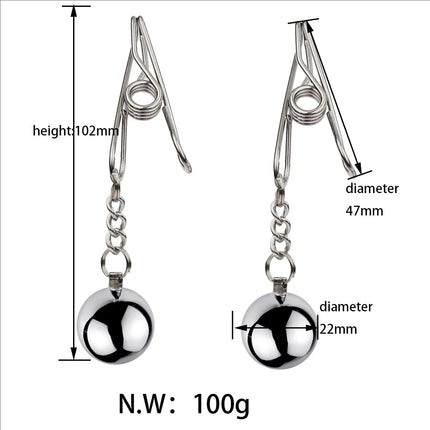 Metal Nipple Clamps Milk Clips Clit Breast Massage Clamps Adult Flirting Teasing Erotic Gadgets Bdsm Slave Sex Toys For Couple