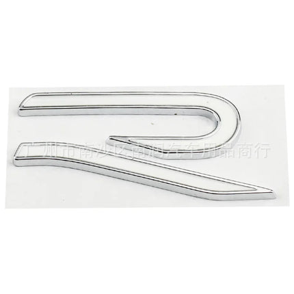 New R Emblem Car Metal Body Tail Trunk Sticker Car Grill Badge Emblem For Volkswagen VW GTI Rline Polo Golf MK8 Touareg Passat
