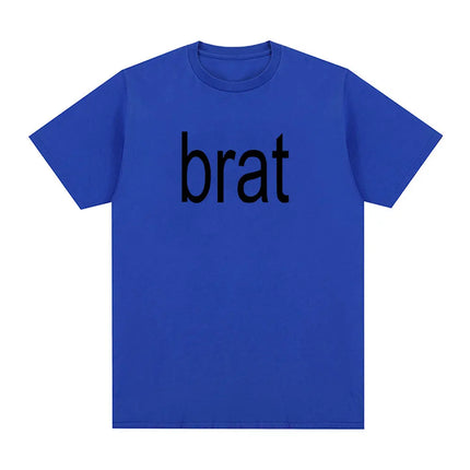 Charli Xcx with Special Guest Shygirl T-Shirts Brat Album Vintage T shirt Men/Women Clothing Aesthetic Cotton T-shirt Streetwear