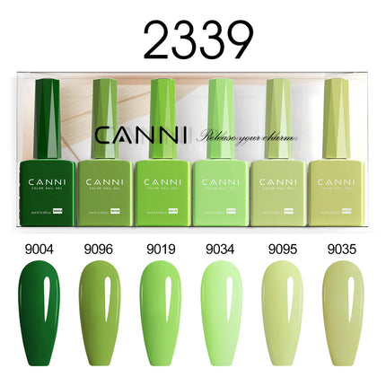 6pcs/kit CANNI TPO FREE HEMA FREE Halloween Nails Color Set Dark Red Semi Permanent Soak off UV LED Gel Varnish Christmas Gift