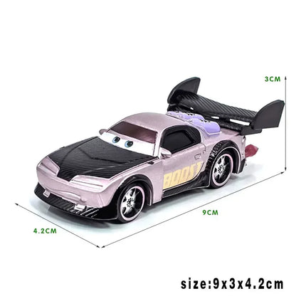 Pixar Cars Lightning McQueen Racing Party Wingo Snod-Rod Boost Dj Metal Diecast Model Toy Cars