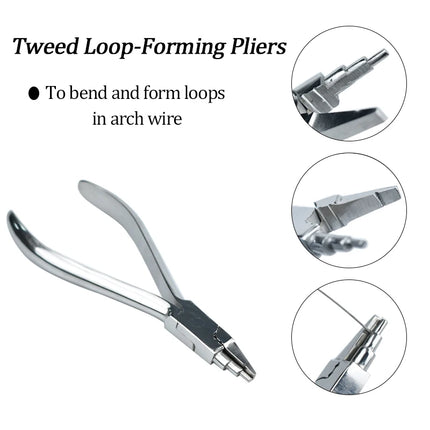 Dental Orthodontic Tweed Omega Loop Bending Forming Plier Dental Wire Bend Form Plier Stainless Steel Dental Form Plier