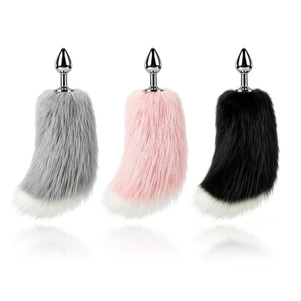 Wireless Remote Control Fox Tail Metal Anal Plug Vibrating Tail Butt Plug Vibrator For Women Dildos Stimulator Adult Sex Toys