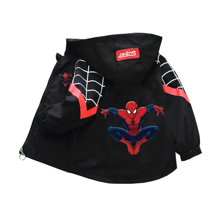 Children's Mickey Hooded Jacket 1-10 Years Autumn Boy's Windbreaker Zipper Hoodie Baby Boys Birthday Present Jacket Cosplay Coat