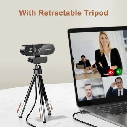 1080P Full HD Webcam with Built-in Microphone - USB Autofocus Camera for PC Laptop Ideal for Video Recording Conferencing